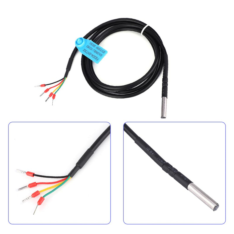 [Australia - AusPower] - Temperature Humidity Sensor, I2C Interface FS304 SHT30 FS304 SHT31 FS304 SHT35 Waterproof Digital Thermal Soil Probe Module Stainless Steel Room Thermometer Hygrometer with Extension Cable(SHT31) 