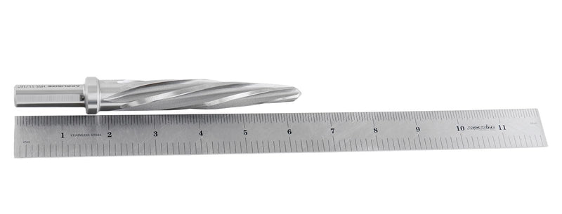 [Australia - AusPower] - Accusize Industrial Tools 11/16'' Hss Aligning Reamer with Spiral Flutes, 0522-1116 11/16" 