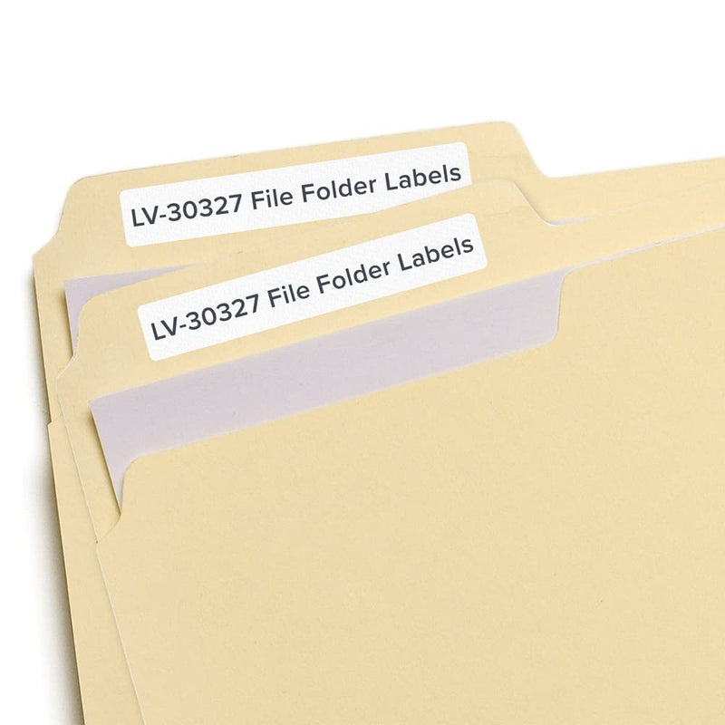 Dymo Compatible LV-30327 File Folder Labels (2 Rolls per Pack)