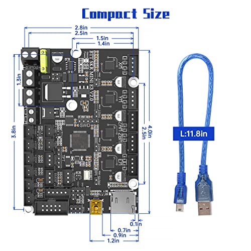 BIGTREETECH SKR Mini E3 V2.0 Control Board for Ender-3/V2/3 Pro Ender-5