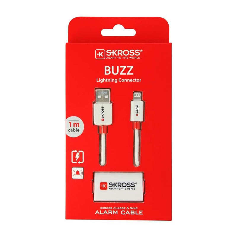 [Australia - AusPower] - Skross Buzz Lightning Connector Charge and Sync Alarm Cable for All Devices with Lightning Connector [SKR2700211] 