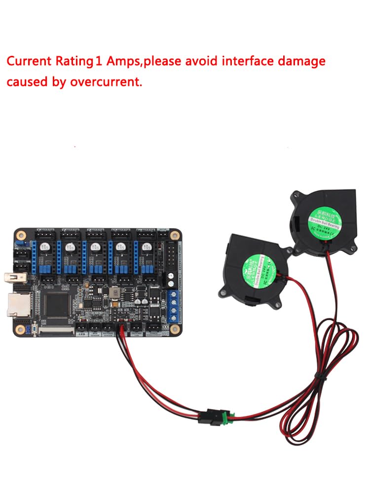 [Australia - AusPower] - 5Pcs 3D Printer Mainboard Y Splitter 1 to 2 Extension Connector Wires Cooling Fan XH2.54 Terminal Connector Cables 