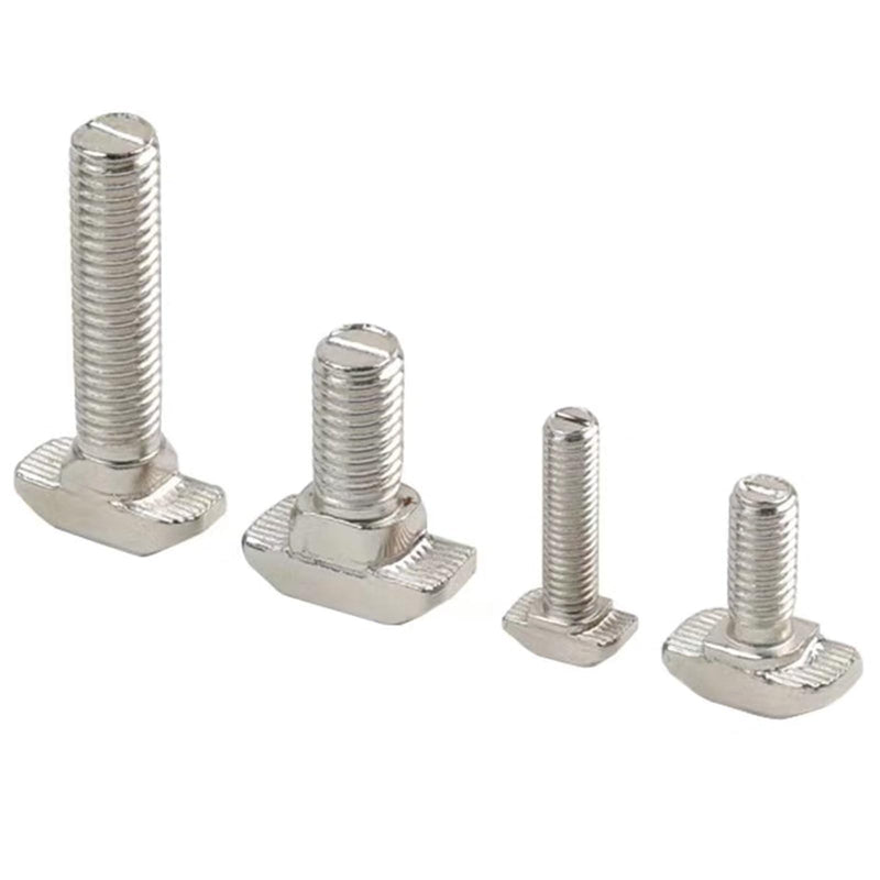 [Australia - AusPower] - M8 x 25mm Metric Thread T Slot,Drop-in Stud Sliding T-Bolt,Hammer Head Bolt,T Screw Stud for 3030 Series Standard 8mm T-Slot Aluminum Extrusion Profile,Carbon Steel Nickel Plated (30-Series,30 Pcs) 30-M8x25mm?30 Pcs? 