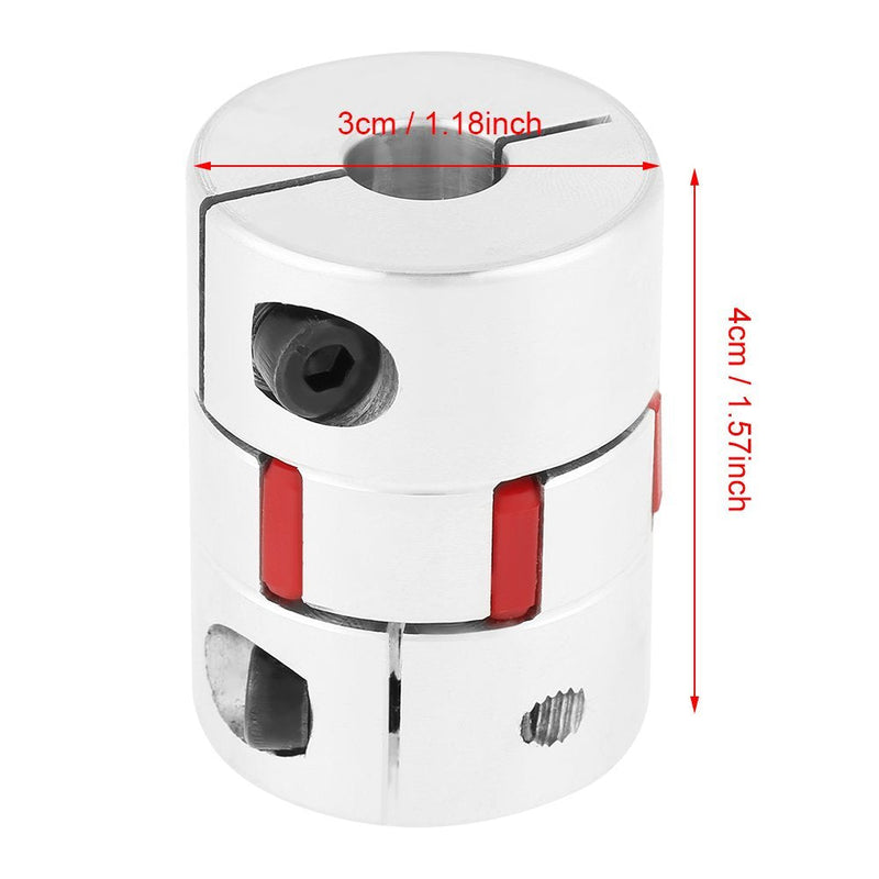 [Australia - AusPower] - 10mm to 14mm Aluminium Plum Flexible Shaft Coupling, Diameter 30mm Length 40mm Stepper Motor Connector Flexible Coupler for 3D Printer CNC Machine and Servo Stepped Motor 