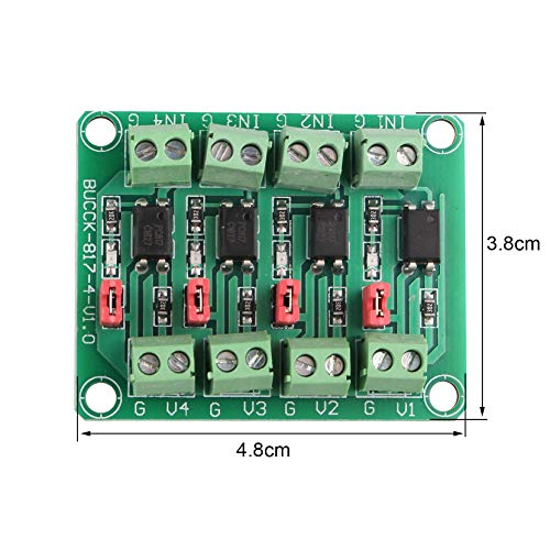 PC817 4-Channel Optocoupler Isolation Board Voltage Converter Adapter Module 3.6-30V Driver Photoelectric Insulated Module PC 817