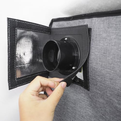 Upgrade 3-Layers Filter System Smoke Exhaust Kit with 5000RPM Fan and Speed Control Power Adapter for All Laser Engraver 3D Printer Enclosure Tent Cover DIY Ventilation Kit