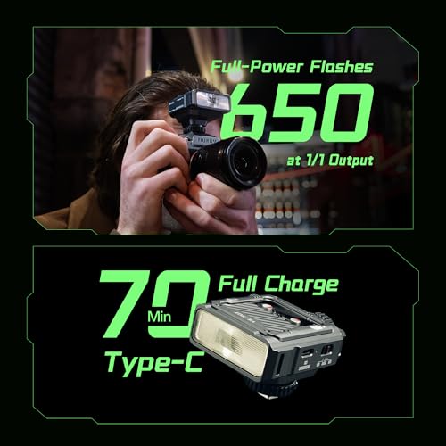 VILTROX Spark Z3 TTL Camera Flash Speedlite for Fujifilm, GN16 6500K Mini On-Camera Flash with 26Ws Output, 7 Power Levels, 650 Full-Power Flashes, 1s Recycle, 1800mAh Li-ion Battery, Softbox (Gray) Z3-F(Gray)