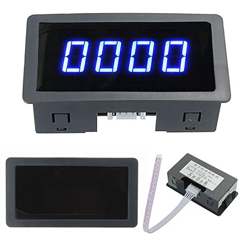 [Australia - AusPower] - Car Blue 0.56 LED Display 4 Digital Tachometer RPM Speed Meter Hall Effect Proximity Switch Sensor NPN Kit 