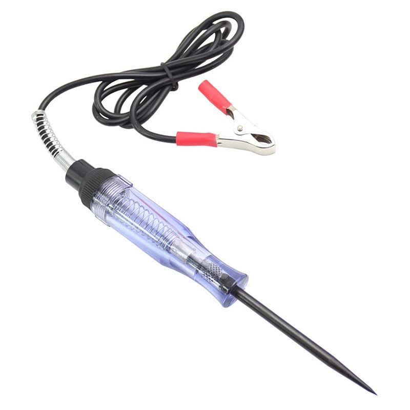 [Australia - AusPower] - 6-24v Car Truck Voltage Circuit Tester Electrical Wire Circuit Tester Automotive Circuit Tester for Low Voltage Systems Fuse Switch Wires, Black Transparent 