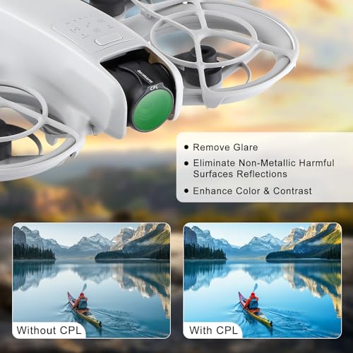 Sunnylife ND Filter Kit for DJI Neo, ND8/16/32/64, CPL & UV, 6-Pack ND8, ND16, ND32, ND64, CPL, MCUV