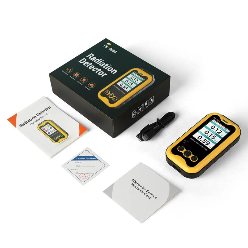 [Australia - AusPower] - Geiger Counter Radioactivity FS5000 Radiation Detector Nuclear Radiation Meter with PC Software Beta Gamma X-Ray Rechargeable Radiation Meter Radioactive Monitor Tester 
