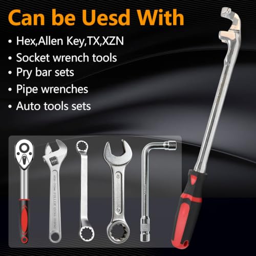 Handyslicer 15-inch wrench extender tool bar with handle for most wrenches