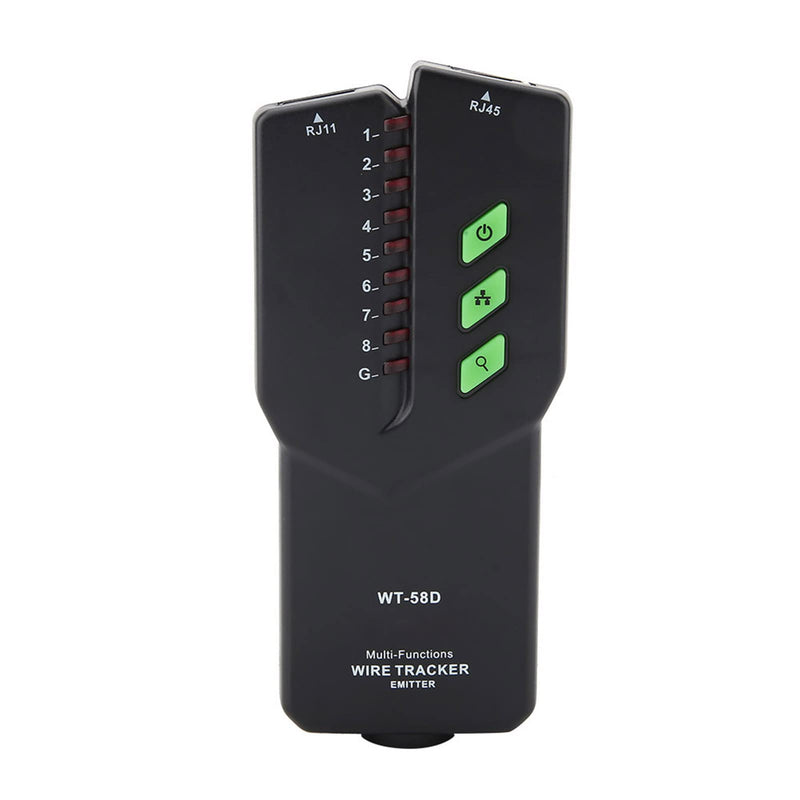 [Australia - AusPower] - Wire Tracker, WT-58D Network Cable Tester, Portable Multifunction Breakpoint Tester RJ11 RJ45 Telephone Cable, Network and Cable Tester 