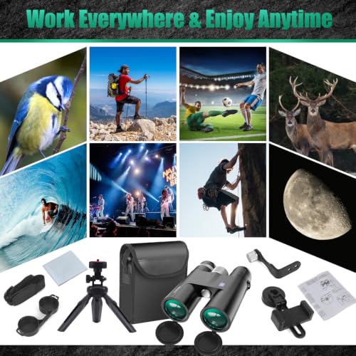 18X50 High Powered Binoculars for Adults Black