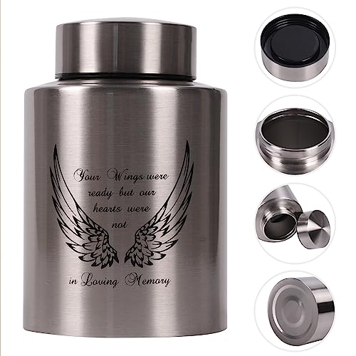 Angel Wings Medium Keepsake Urns for Human Ashes (Silver Wings) Silver Wings