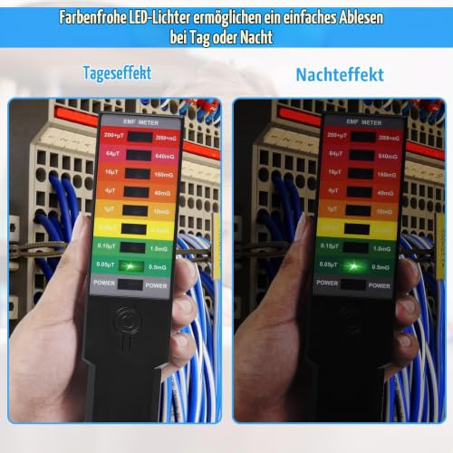 Nizirioo K3 EMF Meter Magnetic Field Detector: Magnetic Field Anti Radiation Tester Detector, Ghost Hunting Paranormal Equipment Tester for Testing Outdoor, Office Portable Magnetic Field Radiation, with Battery