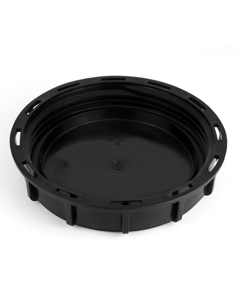 [Australia - AusPower] - QWORK Black 6" Solid Cap for Mauser IBC Tote - High Density Polyethylene (HDPE) - Industrial-Grade Secure Seal - Resistant to Impact and Harsh Chemicals 1 pack 