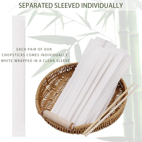 500 Pairs 9 Inch Disposable Bamboo Chopsticks Bulk