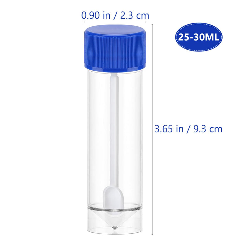 iplusmile Pack of 10 Sample Cups Chair Container 25-30 ml Plastic Medicine Container Laboratory Test Cups Transparent for Sample Storage