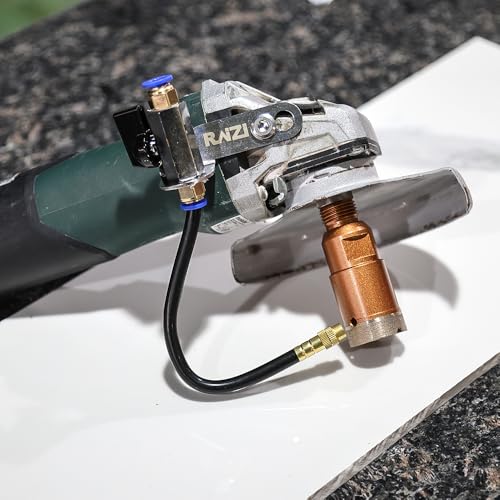 Raizi Angle Grinder Water Feed Attachment Universal Wet Cutting Dust Suppression Kit Fits Most Angle Grinders for angle grinder