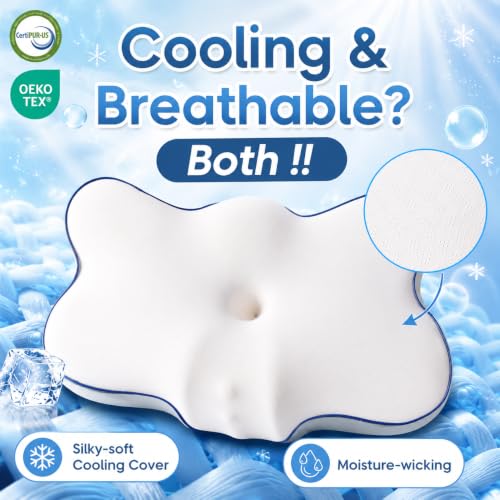 Jiaao pain relief cervical neck pillow providing ergonomic support for neck and cervical spine comfort.