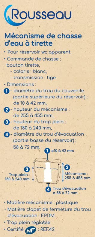 Rousseau NF Toilet Flush Mechanism