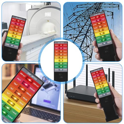 Nizirioo K3 EMF Meter Magnetic Field Detector: Magnetic Field Anti Radiation Tester Detector, Ghost Hunting Paranormal Equipment Tester for Testing Outdoor, Office Portable Magnetic Field Radiation, with Battery