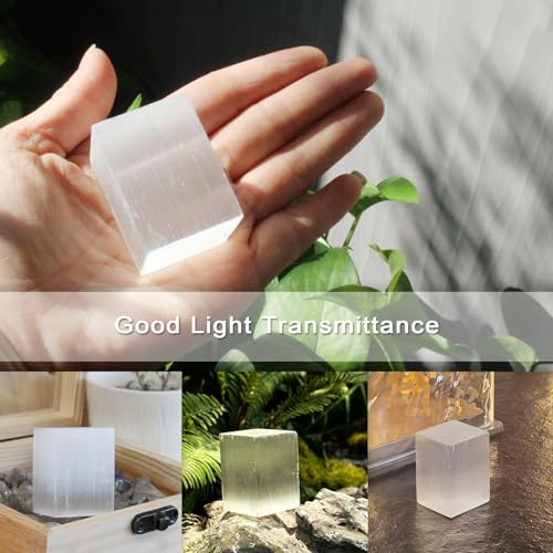 1 Pc Selenite Cube About 70g, Selenite Pocket Energy Stone 4*3*3cm(1.57“ *1.18” *1.18“ )