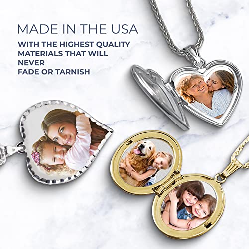 PicturesOnGold.com Saint Andrew Pray for Us Religious Medal Pendant Necklace - 3/4 Inch Size of a Nickel - Silver