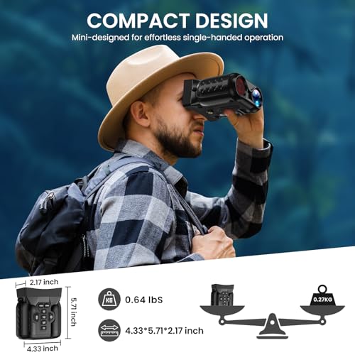 4K Night Vision Goggles for Adult,1000FT View Range Night Vision Binoculars