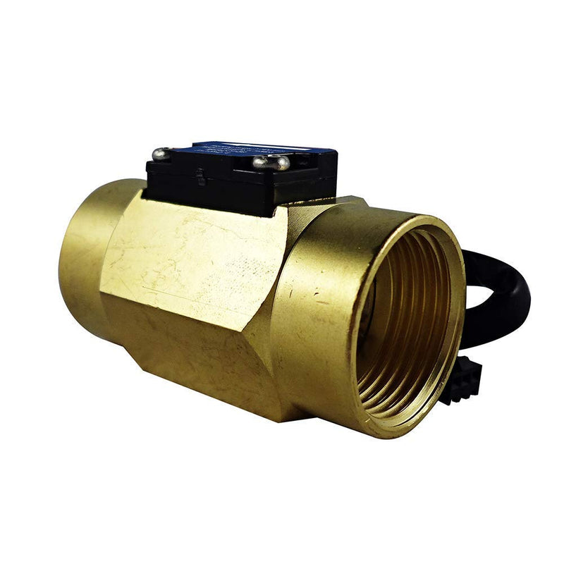 [Australia - AusPower] - DIGITEN G3/4" Brass Water Flow Sensor, Hall Effect Liquid Flow Meter Flowmeter Counter 2-50L/min G3/4 inch Female Thread 