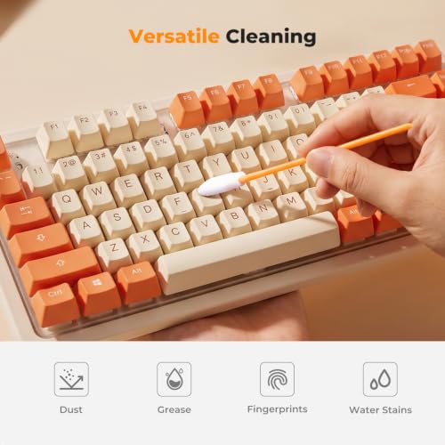 K&F CONCEPT 50 Foam Cleaning Swabs,for Electronics,Camera,Deep Cleaning 50PCS