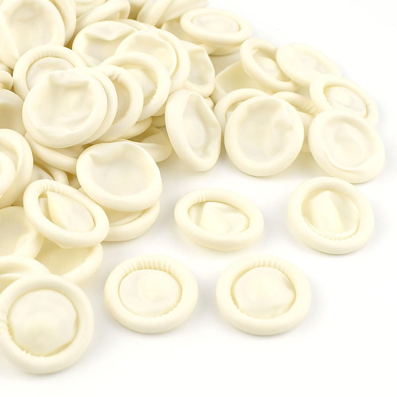 [Australia - AusPower] - 100 Pcs Finger Cots Disposable Latex Finger Protector Fingertips Protectors Finger Protective Covers Medium Finger Gloves for Electronic Repair Industrial Apply Handmade Anti Static Thumb Cover 