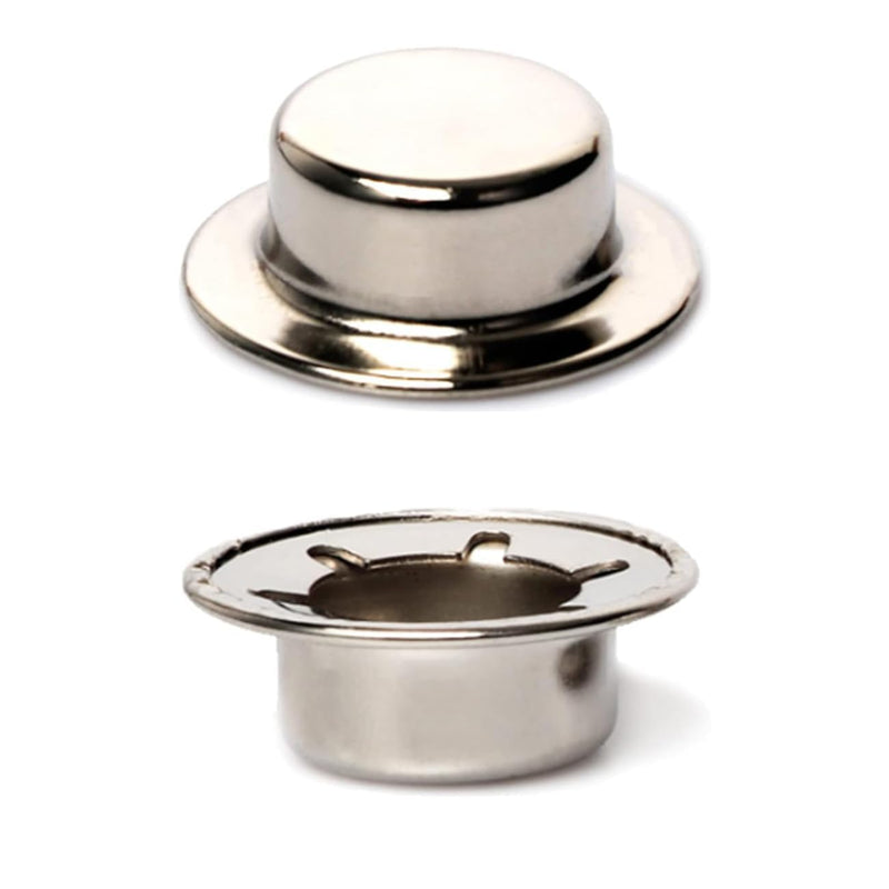 [Australia - AusPower] - Push on Pushnut Cap Fits 5/8 Inch Axles, Spring Steel Permanent Washer Caps Pushnut Fastener for Hand Trucks, Rolling Bins and Lawn Wagons, Alternative for Cotter Pins (6 Pack) 