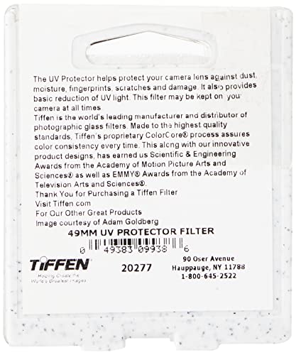 Tiffen 49BPM18 49mm Black Pro-Mist 1/8 Filter & 49UVP 49mm UV Protection Filter Filter + UV Filter