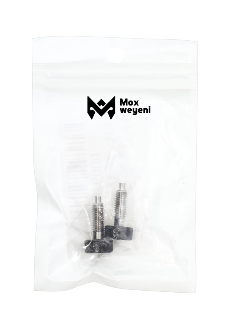 [Australia - AusPower] - Hand Retractable Spring Plunger with Knurled Handle Stainless Steel Lock M6 Quick Release Pins for Rolling Toolbox, 1/4''-20 Thread Size 0.500'' Thread Length Without Patch (Black, 2 Packs) Black 