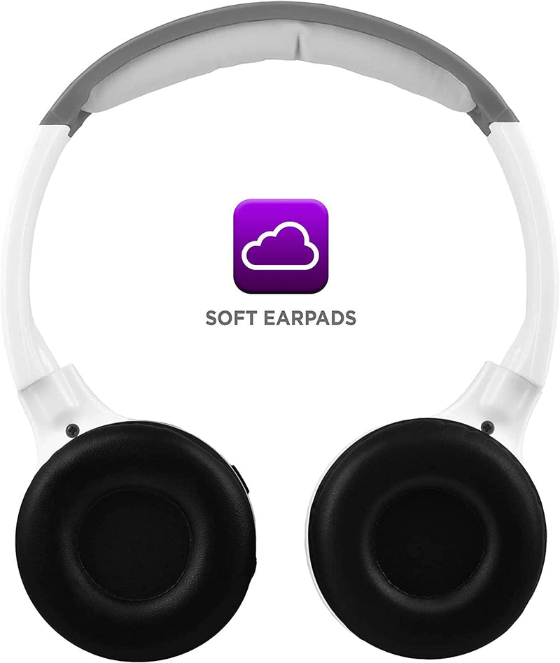 [Australia - AusPower] - IR630PR Universal IR Wireless Foldable Headphones - Purple Wireless Bluetooth-Enabled Lightweight Portable for iPhone, Car, Kids Wireless Headphones for Universal Car Entertainment System 