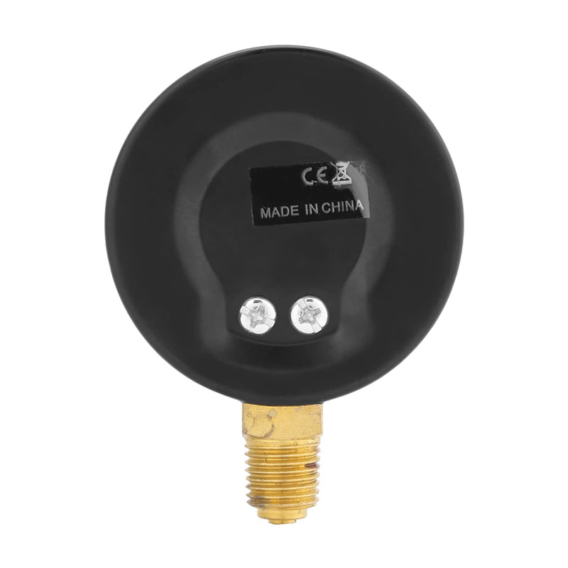 [Australia - AusPower] - 60 mm Industrial Pressure Gauge 0-6 Bar Precision Pressure Gauge for Gas Water Oil 1/4 Inch NPT Brass Thread Robust Metal Construction TS-60-6 