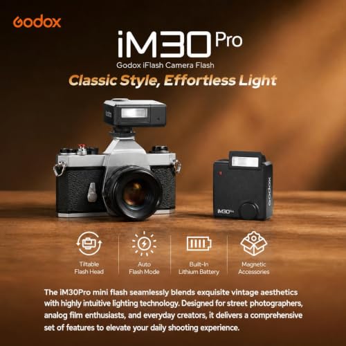 Godox iM30Pro iM30 Pro Mini Camera Flash for Sony ZV1 ZVE10 Ricoh GR3
