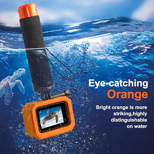 FitStill Floaty Soft Foam Case&Floating Hand Grip Stick Set for Go Pro Hero 13/12/11/10/9 Black,Snorkeling Surfing,Wakeboarding Protective Cage housing Shell Cover Action Camera Accessories Kit Hero 9/10/11/12/13 Black Frame Kit