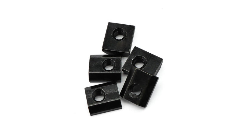 [Australia - AusPower] - 1/4"-20 Slide in Economy T-Nut for T Slot Track, Applicable for 15 Series or 1.5'' Base Aluminum Extrusion, 20 Pieces, Black 1/4"-20 