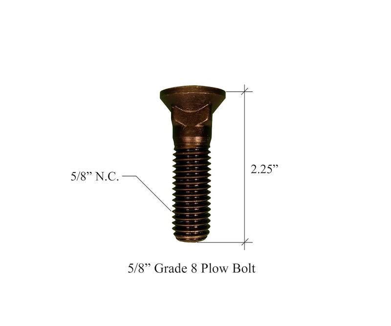 [Australia - AusPower] - PAOSDKSUI?3/Pack? Plow Bolts & Nuts Replacement for Blades/Cutting Edges 5/8-11x2 1/4 - Grade 8 Dome Head 