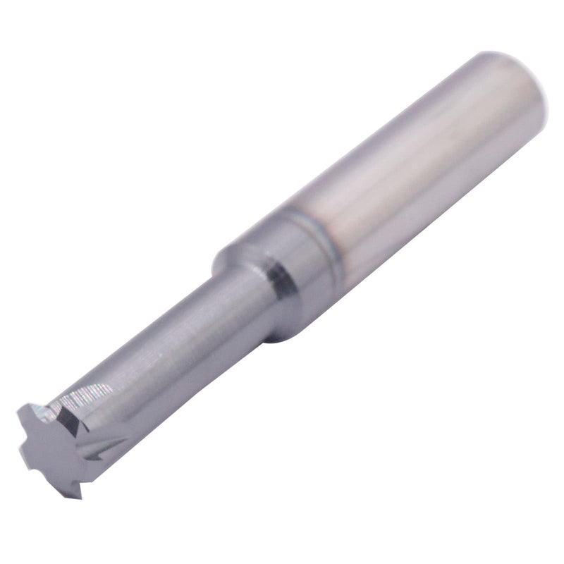 [Australia - AusPower] - 5/8" 11-32 TPI Single Pitch Solid Carbide Thread end Mill - AlTiN Coated, 5 Flute- .490" Cutting Diameter, Necked to Thread 1.375 Deep, 1/2" Shank Diameter, 3-1/2" Overall Length 
