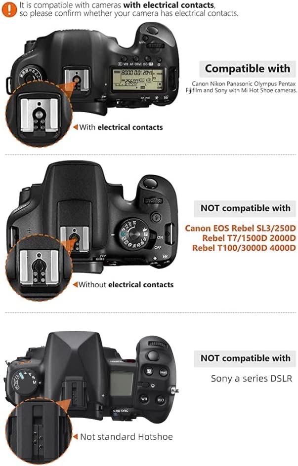 PHOTOOLEX Camera Flash Speedlite FK310, GN33 LCD Display, Manual S1/S2