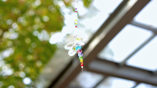 8 Inch Dragonfly Crystal Suncatcher Hanging Ornament Window Decor 1