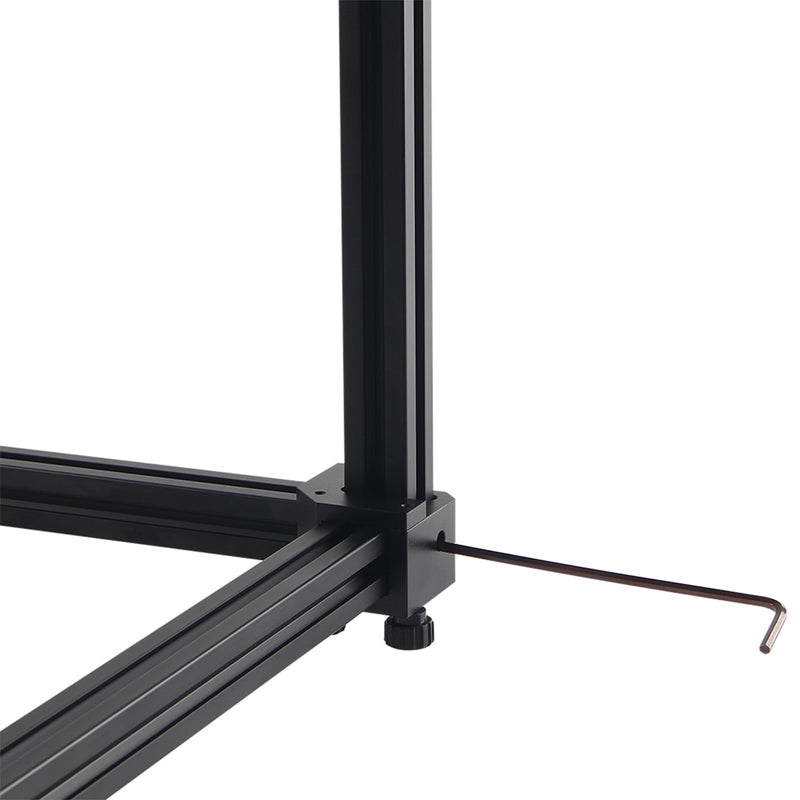 [Australia - AusPower] - FYSETC 3D Printer Part 2020 Aluminum Extrusion Right-Angle Tool: Voron2.4 6mm Extruded Aluminum V-Slot 20x20 Profile Installation Ruler - Anodized CNC All Metal Corner Bracket with M3x30mm Hand Knob 