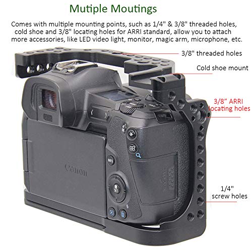 Easy Hood Camera Cage for Canon EOS R Camera,Camera Accessories