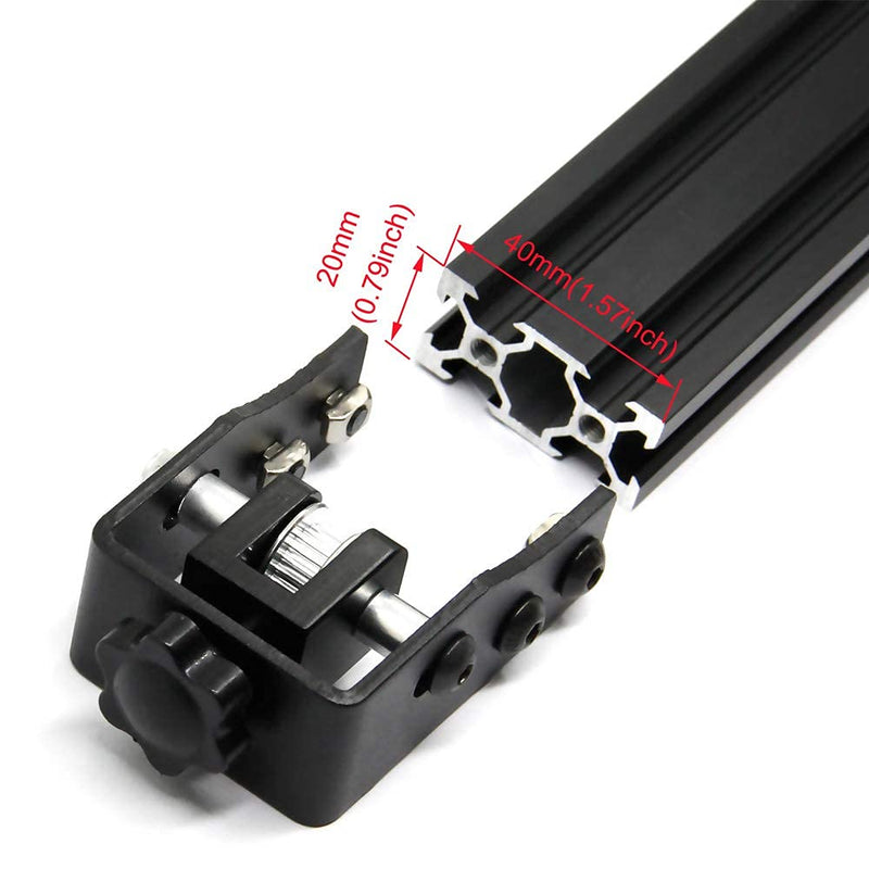 Zeberoxyz Upgrade 2020 Profile X-axis+2040 Profile Y-axis Synchronous Belt Stretch Straighten Tensioner for CR-10/CR10S/CR-10 V2/ CR-10 V3 3D Printer Parts (X2020+Y2040)