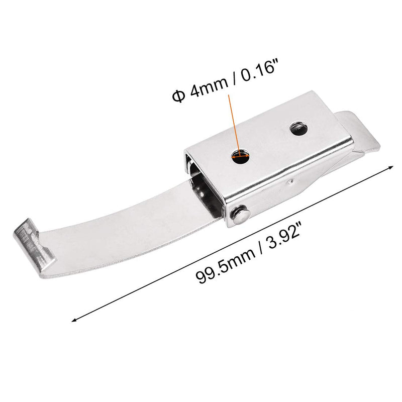 [Australia - AusPower] - uxcell 3.92-inch SUS304 Stainless Steel Draw Toggle Latch with Spring-steel Hook - 3 Pcs 