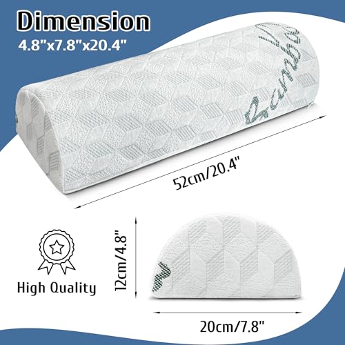 Green LVYSHOW semi roll pillow designed for knee support, a comfortable leg positioner pillow for proper alignment and relief.